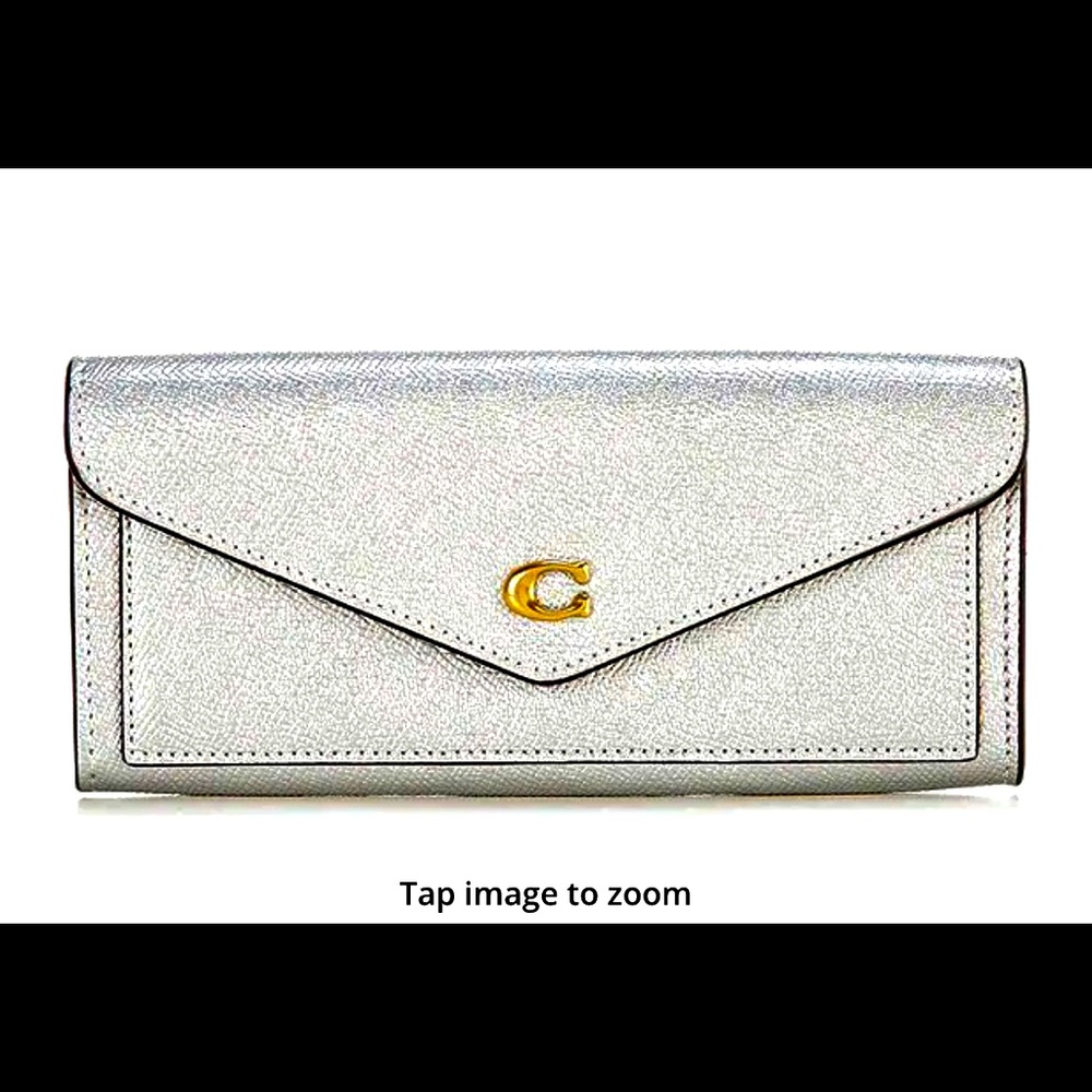 Coach Brass & Metallic Silver WYN Wallet